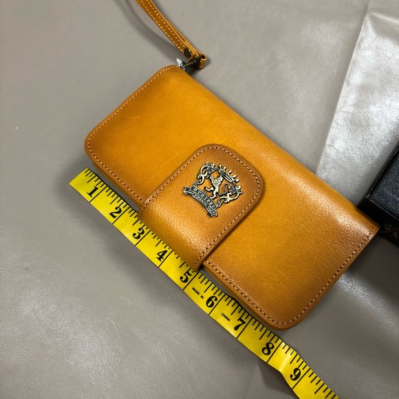 NWT Pratesi Firenze Wallet Leather COGNAC - Picture 6 of 8